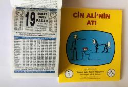 19 Şubat 2023 hediyelik orijinal Türkiye takvim yaprağı (Cin Ali kitabı hediyeli:)