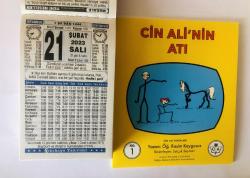 21 Şubat 2023 hediyelik orijinal Türkiye takvim yaprağı (Cin Ali kitabı hediyeli:)