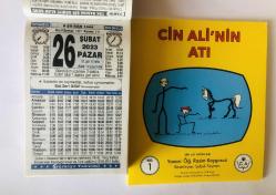 26 Şubat 2023 hediyelik orijinal Türkiye takvim yaprağı (Cin Ali kitabı hediyeli:)