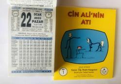 22 Ocak 2023 hediyelik orijinal Türkiye takvim yaprağı (Cin Ali kitabı hediyeli:)