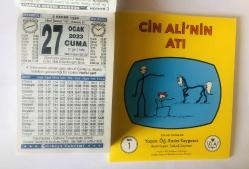 27 Ocak 2023 hediyelik orijinal Türkiye takvim yaprağı (Cin Ali kitabı hediyeli:)