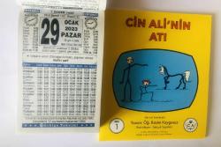 29 Ocak 2023 hediyelik orijinal Türkiye takvim yaprağı (Cin Ali kitabı hediyeli:)