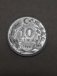 TÜRKİYE CUMHURİYETİ 10 LİRA 1986