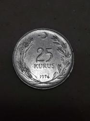 TÜRKİYE CUMHURİYETİ 25 KURUŞ 1974