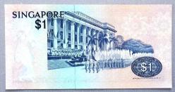 SİNGAPUR=1976  1 Dollar  P-9  ÇİL'