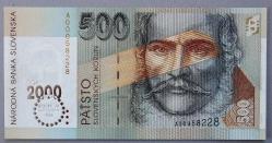 SLOVAKYA=2000  500 Korun  P-38  ÇİL'  Commemorative