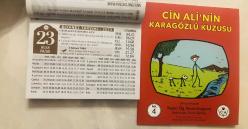 23 Nisan 2023 hediyelik orijinal Diyanet takvim yaprağı (Cin Ali kitabı hediyeli:)