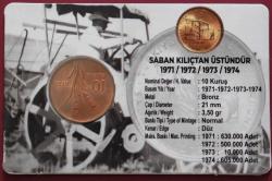 1972 10 Kuruş Fao  Saban Kılıçtan Üstündür Özel Folderin!de