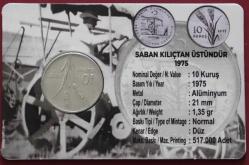 1975 10 Kuruş Fao  Saban Kılıçtan Üstündür Özel Folderin!de