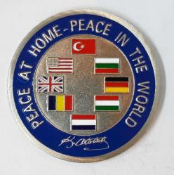 Askeri Tarih - NATO Anti Terrörizm Birim Madalyonu 5 Cm