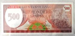 SURİNAM=1982  500 Gulden  P-129  ÇİL'