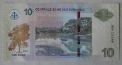 SURİNAM=2010  10 Dollar  P-163a  ÇİL'