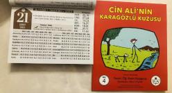 21 Şubat 2023 hediyelik orijinal Diyanet takvim yaprağı (Cin Ali kitabı hediyeli:)