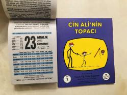 23 Aralık 2023 hediyelik orijinal Fazilet takvim yaprağı (Cin Ali kitabı hediyeli:)