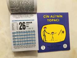 26 Aralık 2023 hediyelik orijinal Fazilet takvim yaprağı (Cin Ali kitabı hediyeli:)
