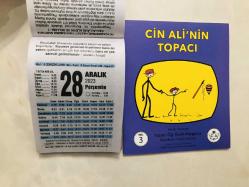 28 Aralık 2023 hediyelik orijinal Fazilet takvim yaprağı (Cin Ali kitabı hediyeli:)
