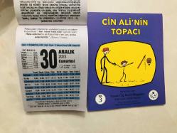 30 Aralık 2023 hediyelik orijinal Fazilet takvim yaprağı (Cin Ali kitabı hediyeli:)