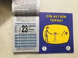 23 Ağustos 2023 hediyelik orijinal Fazilet takvim yaprağı (Cin Ali kitabı hediyeli:)