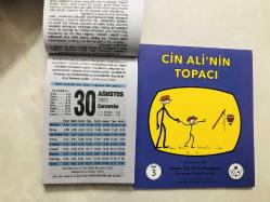 30 Ağustos 2023 hediyelik orijinal Fazilet takvim yaprağı (Cin Ali kitabı hediyeli:)