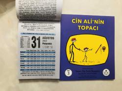 31 Ağustos 2023 hediyelik orijinal Fazilet takvim yaprağı (Cin Ali kitabı hediyeli:)