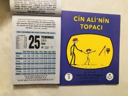 25 Temmuz 2023 hediyelik orijinal Fazilet takvim yaprağı (Cin Ali kitabı hediyeli:)