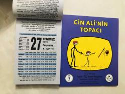 27 Temmuz 2023 hediyelik orijinal Fazilet takvim yaprağı (Cin Ali kitabı hediyeli:)