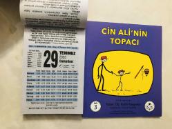 29 Temmuz 2023 hediyelik orijinal Fazilet takvim yaprağı (Cin Ali kitabı hediyeli:)