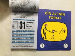 31 Temmuz 2023 hediyelik orijinal Fazilet takvim yaprağı (Cin Ali kitabı hediyeli:)