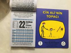22 Haziran 2023 hediyelik orijinal Fazilet takvim yaprağı (Cin Ali kitabı hediyeli:)