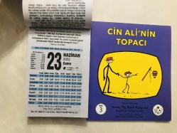 23 Haziran 2023 hediyelik orijinal Fazilet takvim yaprağı (Cin Ali kitabı hediyeli:)
