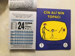 24 Haziran 2023 hediyelik orijinal Fazilet takvim yaprağı (Cin Ali kitabı hediyeli:)