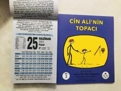 25 Haziran 2023 hediyelik orijinal Fazilet takvim yaprağı (Cin Ali kitabı hediyeli:)