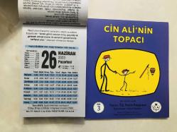 26 Haziran 2023 hediyelik orijinal Fazilet takvim yaprağı (Cin Ali kitabı hediyeli:)