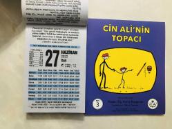 27 Haziran 2023 hediyelik orijinal Fazilet takvim yaprağı (Cin Ali kitabı hediyeli:)