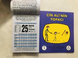 25 Mayıs 2023 hediyelik orijinal Fazilet takvim yaprağı (Cin Ali kitabı hediyeli:)