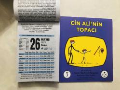 26 Mayıs 2023 hediyelik orijinal Fazilet takvim yaprağı (Cin Ali kitabı hediyeli:)