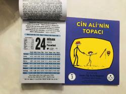 24 Nisan 2023 hediyelik orijinal Fazilet takvim yaprağı (Cin Ali kitabı hediyeli:)
