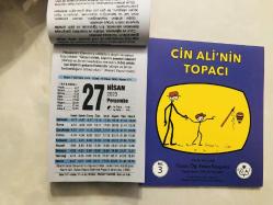 27 Nisan 2023 hediyelik orijinal Fazilet takvim yaprağı (Cin Ali kitabı hediyeli:)