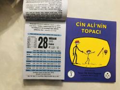 28 Nisan 2023 hediyelik orijinal Fazilet takvim yaprağı (Cin Ali kitabı hediyeli:)