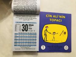 30 Nisan 2023 hediyelik orijinal Fazilet takvim yaprağı (Cin Ali kitabı hediyeli:)
