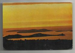 İZMİR FOÇA GÜNBATIMI ŞAHANE GÖRÜNÜM ESKİ KARTPOSTAL...