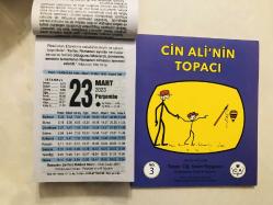 23 Mart 2023 hediyelik orijinal Fazilet takvim yaprağı (Cin Ali kitabı hediyeli:)