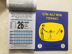 26 Mart 2023 hediyelik orijinal Fazilet takvim yaprağı (Cin Ali kitabı hediyeli:)