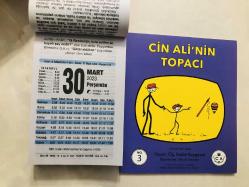 30 Mart 2023 hediyelik orijinal Fazilet takvim yaprağı (Cin Ali kitabı hediyeli:)