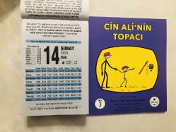 Efemera - 14 Şubat 2023 hediyelik orijinal Fazilet takvim yaprağı (Cin Ali kitabı hediyeli:) - kitantik - kitaLog