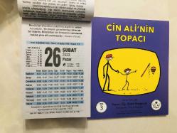 26 Şubat 2023 hediyelik orijinal Fazilet takvim yaprağı (Cin Ali kitabı hediyeli:)