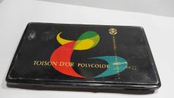 RF77--TAISON D'OR POLY COLOR ÇEKOSLAVAKYA ÜRETİMİ TENEKE KALEM KUTUSU