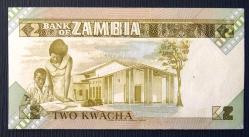 ZAMBİYA=1986  2 Kwacha P-24c UNC - ÇİL 10 Adet!