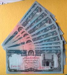 AFGANİSTAN=1993 10000 Afganis P-63a UNC - ÇİL'  (10 ADET)