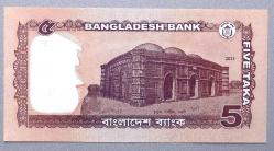 BANGLADEŞ=2011 5 Taka P-53  ÇİL' 5 Adet!